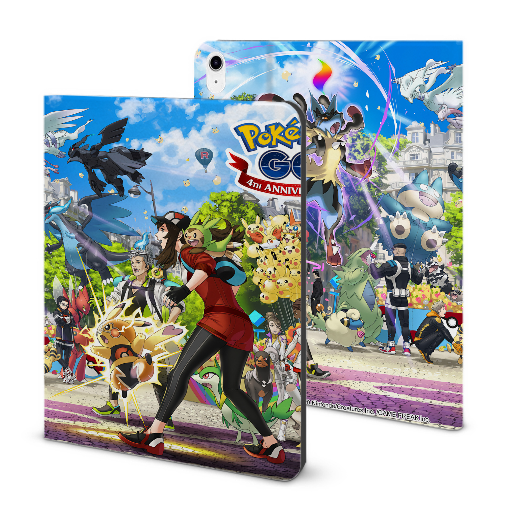 （画像用） ポケットモンスター Pokémon IPad ケース ブック型 PUレザー TPU 耐衝撃 軽量 薄型 ペン収納なし 全面保護 IPad 各モデル対応